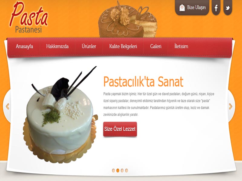 Pasta Pastanesi Tarsus websitesi ilkedesign tarafndan yaplmtr.