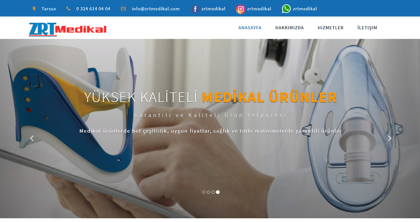 ZRT Medikal Websitesi